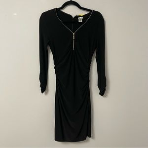 Cache black zipper dress